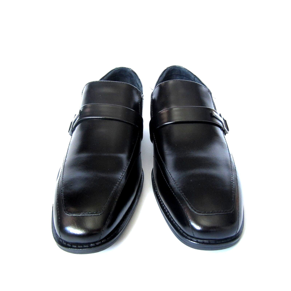 Stacy Adams ABRAM Mens Black 20186-001 Slip Resistant Slip On Dress Shoes 10 M - Picture 3 of 12